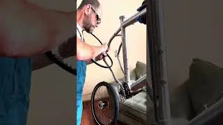 Pt 4 China titanium bicycle frame build. Pinion gearbox gates carbon belt line