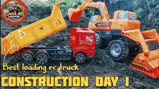 Mini Construction Site with RC JCB & Truck | Full Working Video