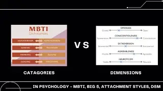 Categories vs Dimensions in Personality and Psychology (MBTI, Big 5, Attachment Styles)
