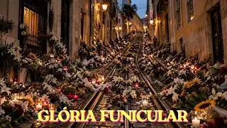 Walking in Lisbon Portugal | Along the Former Gloria Funicular Line 4K