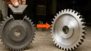 Repairing a Fully Destroyed Gear Using Basic Tools and Patience | Full Repair Process