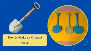 Origami Shovel | How to Make an Origami Shovel | Bronze Vlog - Folding paper