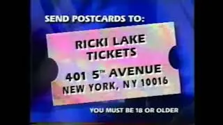 The Ricki Lake Show Season 5 And Season 6 closing credits