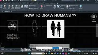 How to draw humans in AutoCAD ??