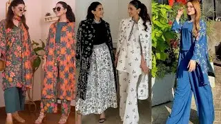 ✨❄️ Latest Open Double Shirt Dress Designs 2025 | Trendy Open Double Frock Design for Girls👗