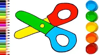 How To Draw A Scissor Step By Step ✂️  | Scissor Drawing Easy | Learn To Draw Scissor ✂️