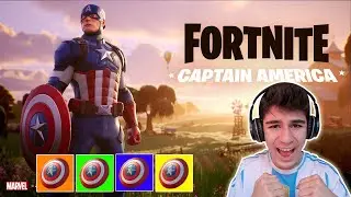 Becoming Captain America in Fortnite: Shield-Only Challenge!