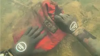 Found Lost iPhone 8 and Rescue Bag in River While Scuba Diving! (What's Inside the Bag?)