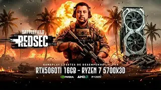 RTX 5060 TI 16GB + RYZEN 7 5700X3D | 2k | QHD | BF6 REDSEC | JOGANDO NO ULTRA