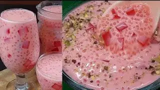 Sabudana Drink Recipe | Refreshing Summer Drinks | Sago and Jelly Energy Drink | Ramadan Recipes