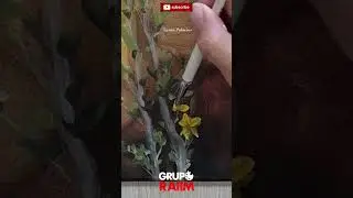 C&oacute;mo pintar flores de lirio #viral #art #flowers #arte #pintura #painting