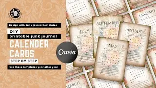 How to Use Printable 4-Calendar Card Canva Templates | DIY 3x4
