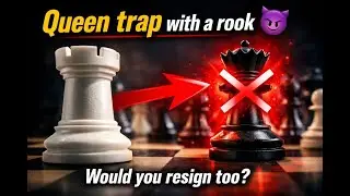 Queen trap with a rook 😈 Would you resign too? | Next Move Arena
