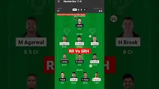 SRH vs RR Dream11 Predictions Today match