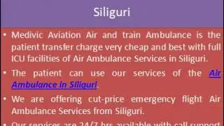 Full ICU Emergency Charter Air Ambulance Services From Varanasi And Siliguri