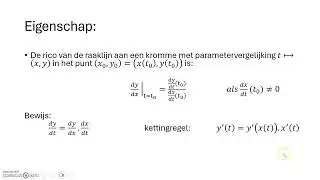 Raaklijn aan een parameterkromme