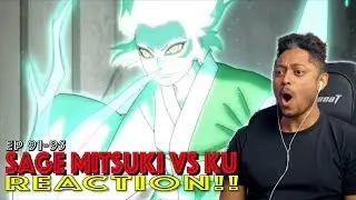 Sage Mitsuki vs ku! First Time Watching Boruto Episode 91 92 93 94 95 Reaction