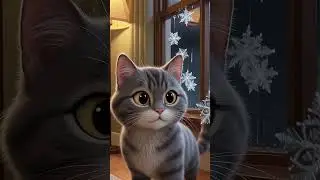 Chaos the Cat FREEZES rain with one look ❄️🐈&zwj;⬛ #shorts