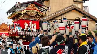 R7.8.23 根堅神社祭典 応対・連曳き等 東組/三星社/大門組/う組 屋台運行 夏祭り