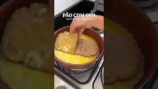 p&atilde;o com ovo diferenciado😋 #receitasimples #receitasaudavel #receitasfit #fitness #p&atilde;o #ovo