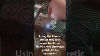 The feedback looper allows you to generate sound from any effect. Great for harsh noise #harshnoise