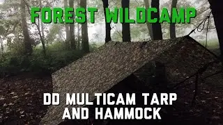 Forest Wildcamp - DD Multicam Tarp and Hammock - French Army 24 Hour Ration Pack