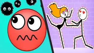 THROUGH THE WALL vs HIDE BALL - All Levels Satisfying Double Mobile Games Android ios