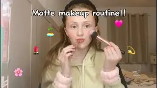 MATTE MAKEUP ROUTINE!! 🩷🫧🌸🏝️💄💫✨ | F.L.O🏝️