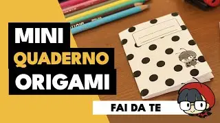 Mini quaderno da un foglio di carta senza colla o graffette - Origami giapponesi facili
