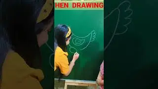 Hen Drawing Step by Step #shorts #shortsvideo #youtubeshorts #shortsindia #reel #reels #art #viral