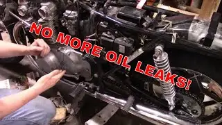 Fixing ALL of the oil leaks on my wifes motorcycle | '80 Suzuki GS450L