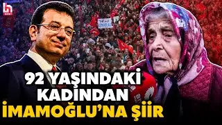 İMAMOĞLU'NA 92 YAŞINDAKİ HEMŞEHRİSİNDEN ŞİİR! Duyanlar duygulandı! İşte gündem olacak o anlar...