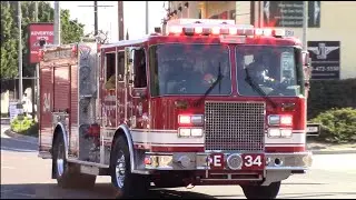 LAFD Engine 34 Responding
