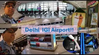 India Tour: Inside Delhi Airport! Check‑In, Security & Waiting to Fly 🇺🇸🇮🇳✈️🇳🇵 Nepal Bound