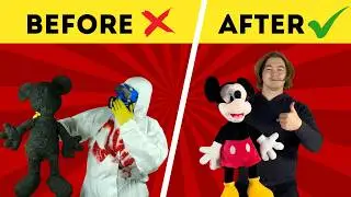 Mickey Mouse Muddled Cleaning Transforms &ndash; Rescue Dirty Plush Toy Perfect Washing ASMR