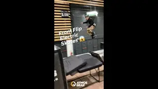 First Jump with Electric Skates 😱⚡️