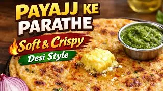 )Payajj ke Parathe Recipe | Pyaz ka Paratha Aasan Tarika | Healthy Breakfast | Preeti ki Kitchen