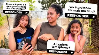 RESPONDENDO PERGUNTAS POLÊMICAS COM MINHAS FILHAS| PRESENTE DO DIA DAS CRIANÇAS |DORA GANHOU IPHONE?