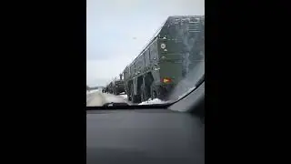 Iskander Short Range Ballistic Missile System Enroute To #Bryansk Region #Ukraine #Russia #belarus