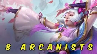 The Power of 8 Arcanist in Set 11. | TFT Inkborn Fables