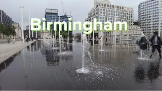 Water fountains & Reflective Pool at Centenary Square | Birmingham | REP | Town and City Walks