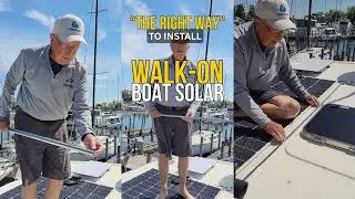 How to Install Walkable Solar Panels on a Boat Deck (No Screws) | Marine Solar Mounting System