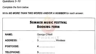 In the library George found | IELTS LISTENING TEST | SECTION-1