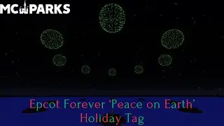Epcot Forever 'Peace on Earth' Holiday Tag (MCParks Minecraft Recreation)