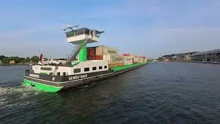Amsterdam ferry Centraal Station to Buiksloterweg / marine traffic on the River IJ
