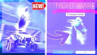 I GOT THE *NEW* TITANIUM WHITE NIGHT-MARE GOAL EXPLOSION IN ROCKET LEAGUE! | BEST GOAL EXPLOSION!