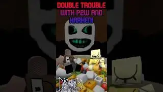 DOUBLE TROUBLE WITH SEESAWS AND HARKEN! Die of Death short! #dieofdeath #forsaken #forsakenroblox