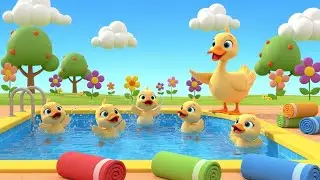 🎵 Five Little Ducks | nursery rhymes for kids | Baby Song, Learn Counting & Numbers 🦆🎶