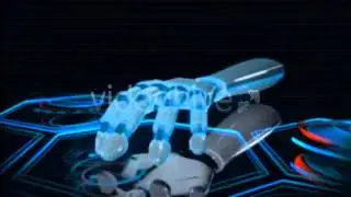 Cinema 4D Intro Template Robot Hand Logo
