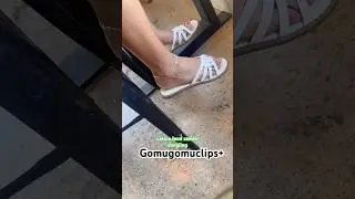 Latina dangling and slapping sandals part 1 - Gomugomuclips+ #latina #dangling #arches #soles